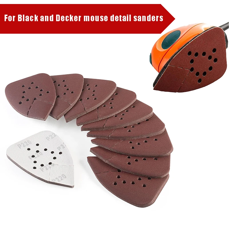 20PCS 12 Holes Mouse 60-320 Grits Paper Detail Sanding Sander Sander PSM Triangular Sandpaper Detail Multi
20PCS 12 Holes Mouse 60-320 Grits Paper Detail Sanding Sander Sander PSM Triangular Sandpaper Detail Multi