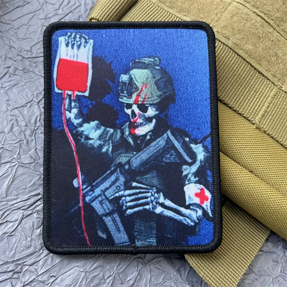 Chevron Skeleton Soldier Printing Stickers for Clothes Tactical and Military Accessories Hook and Loop Patches Backpack Emblem
Chevron Skeleton Soldier Printing Stickers for Clothes Tactical and Military Accessories Hook and Loop Patches Backpack Emblem