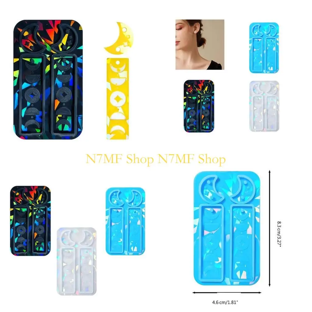N7MF Little Moon Mold DIY Keychain Jewelry Earring Pendant Tool Enduring
N7MF Little Moon Mold DIY Keychain Jewelry Earring Pendant Tool Enduring