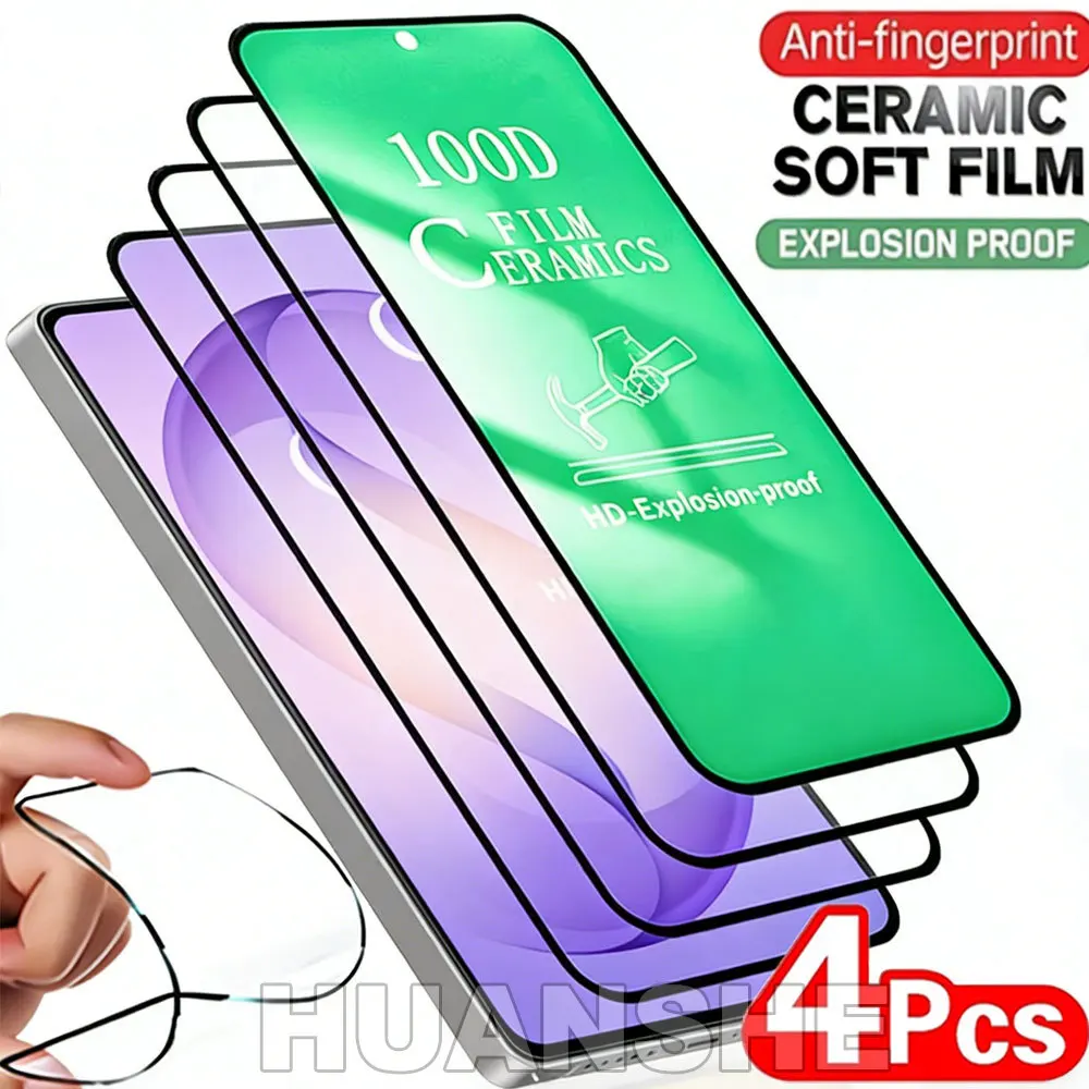 4PCS Full Cover Soft Clear HD Ceramic Screen Protector for Samsung Galaxy S26 Ultra S25 S24 Plus S23 S22 S21 Plus S20 FE
4PCS Full Cover Soft Clear HD Ceramic Screen Protector for Samsung Galaxy S26 Ultra S25 S24 Plus S23 S22 S21 Plus S20 FE