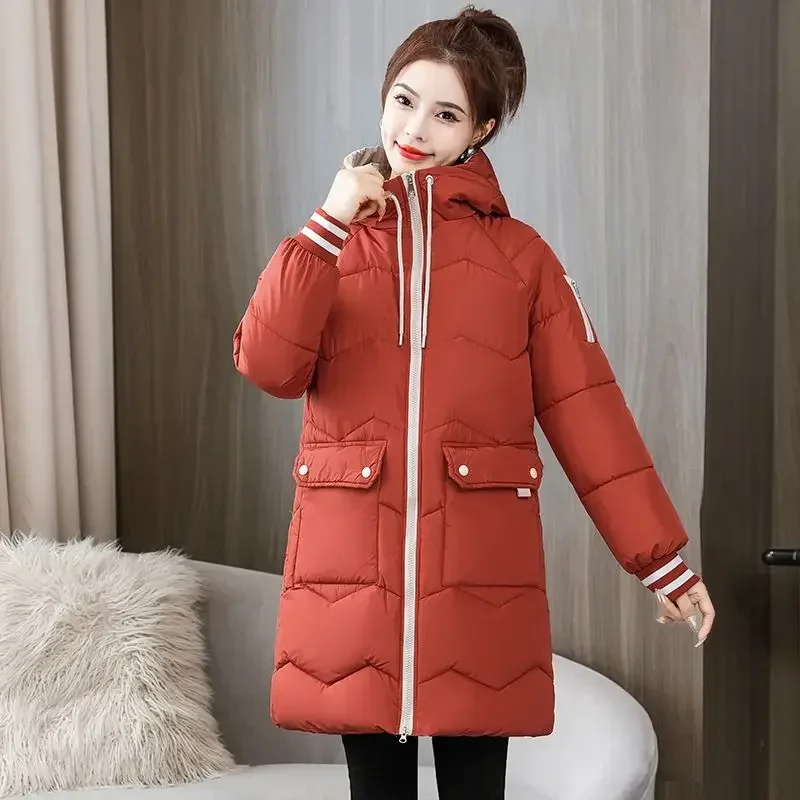 Down Coats for Women Large Jackets Medium Length Cold Thick Loose Casual Parkas Woman Elegant Demi-season High Quality Hot Lined
Down Coats for Women Large Jackets Medium Length Cold Thick Loose Casual Parkas Woman Elegant Demi-season High Quality Hot Lined