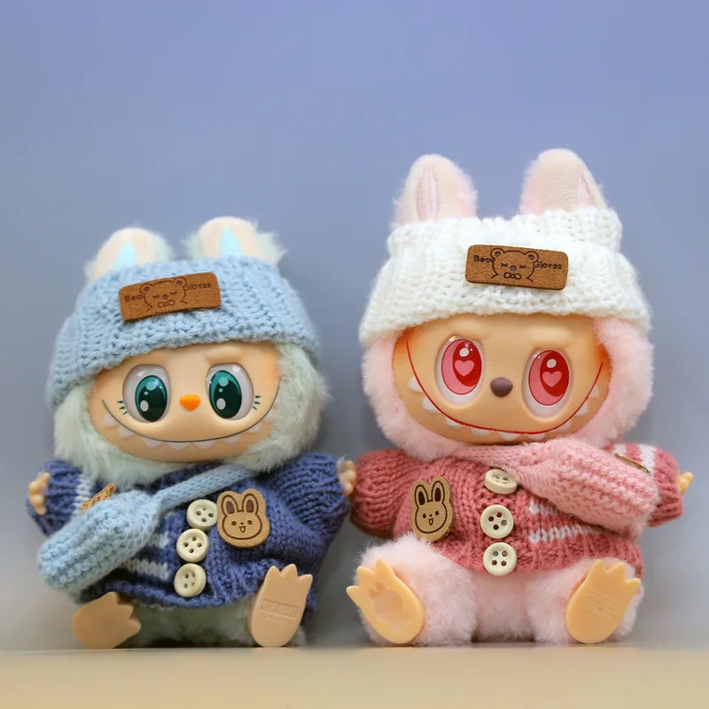 Labubu Pendant Button Knit Sweater Hat Small Bag Vinyl Doll Replacement Outfit Doll Clothes Set 1st-3rd Gen Accessories
Labubu Pendant Button Knit Sweater Hat Small Bag Vinyl Doll Replacement Outfit Doll Clothes Set 1st-3rd Gen Accessories