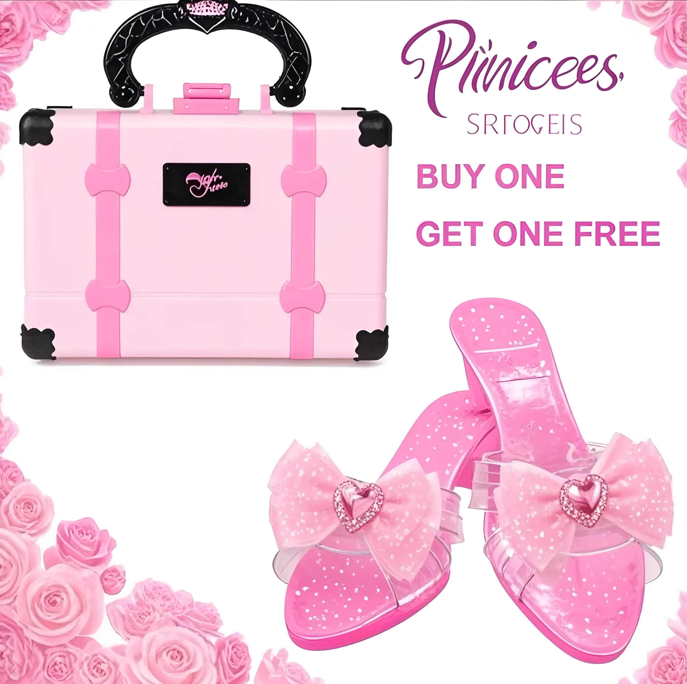 Princess Pretend Play Makeup Kit Non-Toxic Cosmetic Set with Lipstick Nail Polish Sparkle Heels Non-Slip DressUp Shoes for Girls
Princess Pretend Play Makeup Kit Non-Toxic Cosmetic Set with Lipstick Nail Polish Sparkle Heels Non-Slip DressUp Shoes for Girls