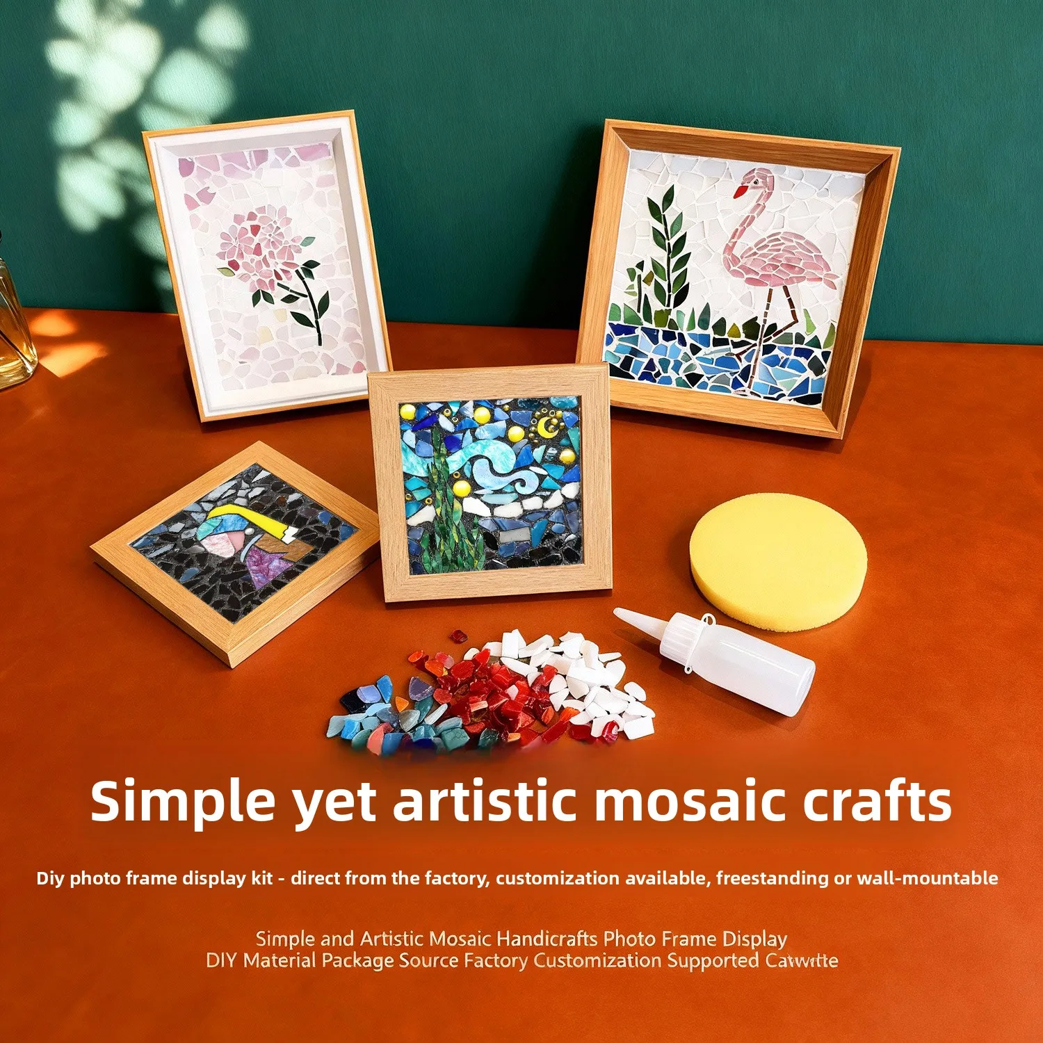 Mosaic Craft Kit DIY Art Frame Table Decor Mother's Day Creative Handmade Ornament
Mosaic Craft Kit DIY Art Frame Table Decor Mother's Day Creative Handmade Ornament