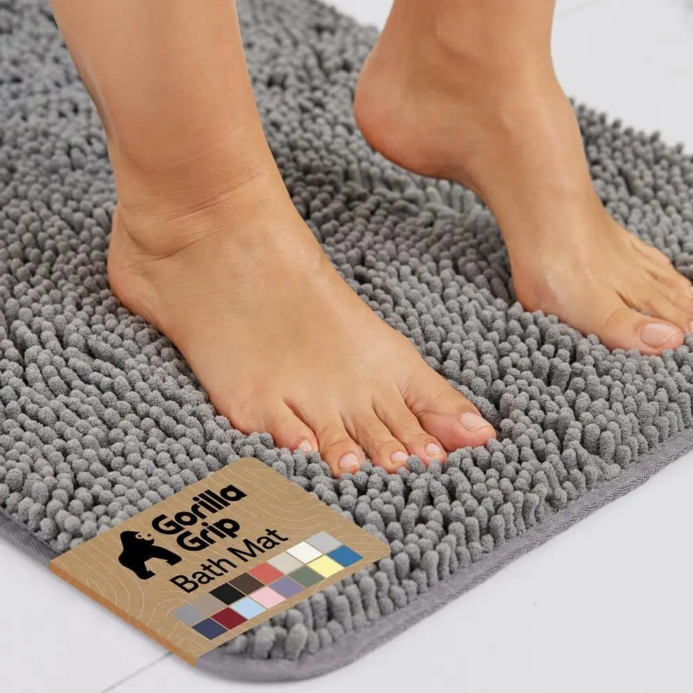 Bath Rug Mat 30x20, Thick Sot Absorbent Chenille, Quick Dry Microiber Mats, Rubber Backing Washable Shower loor Rugs, US Designe
Bath Rug Mat 30x20, Thick Sot Absorbent Chenille, Quick Dry Microiber Mats, Rubber Backing Washable Shower loor Rugs, US Designe