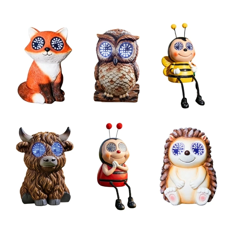 Solar Garden Statue Winking Animal Outdoor Decoration Resin Winking Animal Light Statue for Yard Porch Balcony Ornament B03E
Solar Garden Statue Winking Animal Outdoor Decoration Resin Winking Animal Light Statue for Yard Porch Balcony Ornament B03E