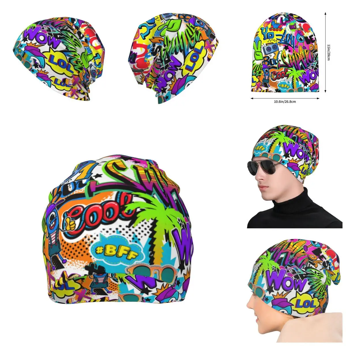 Retro Comics Pattern With Palm Tree Hand Roller Unisex winter Warm Hat 3D print Beanies Hat For Men And Women Outdoor Hat
Retro Comics Pattern With Palm Tree Hand Roller Unisex winter Warm Hat 3D print Beanies Hat For Men And Women Outdoor Hat