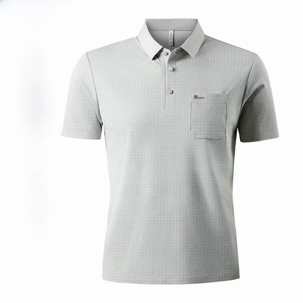 Ice Silk Cool Feeling Short Sleeve Men's T-Shirt Fashionable Versatile Casual Mid-aged Dad Business Casual Summer 2026
Ice Silk Cool Feeling Short Sleeve Men's T-Shirt Fashionable Versatile Casual Mid-aged Dad Business Casual Summer 2026