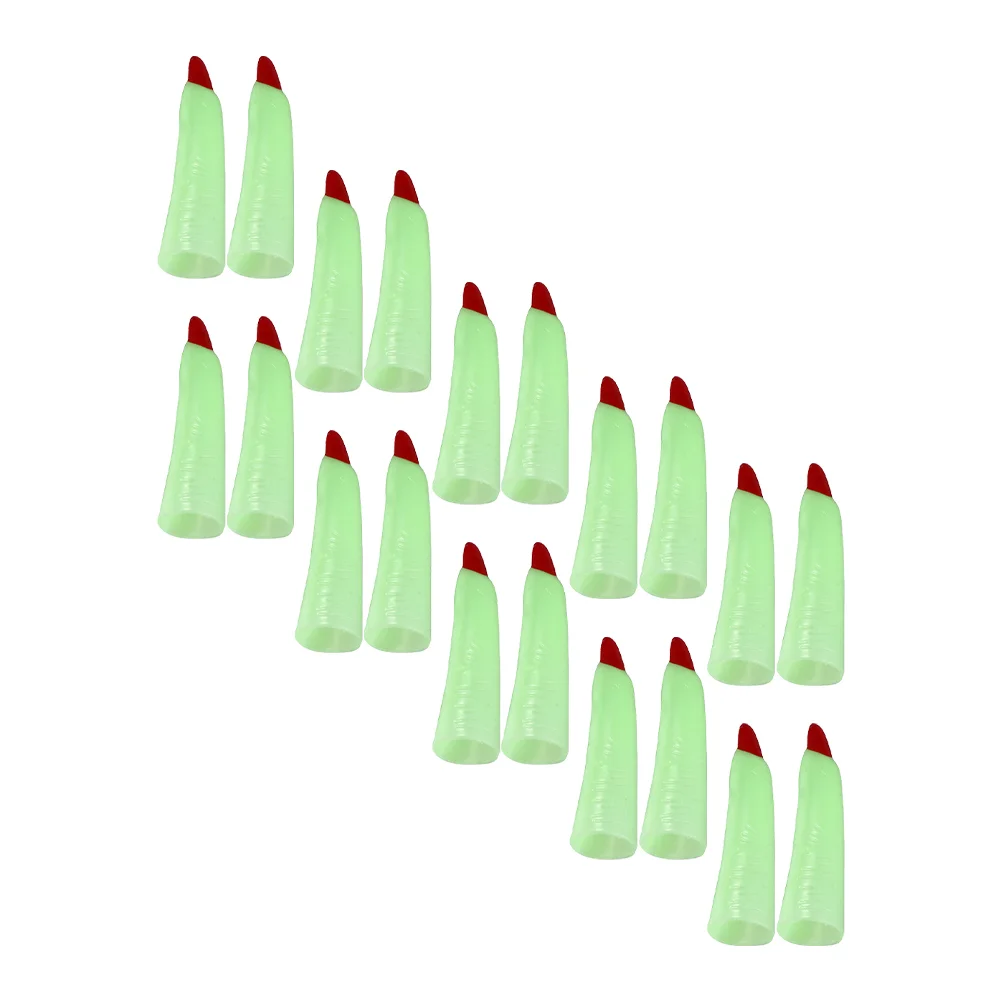 20 Pcs Finger Cots Safe Halloween Props Decors Fingernail Witch Cover Plastic Costume Supplies
20 Pcs Finger Cots Safe Halloween Props Decors Fingernail Witch Cover Plastic Costume Supplies