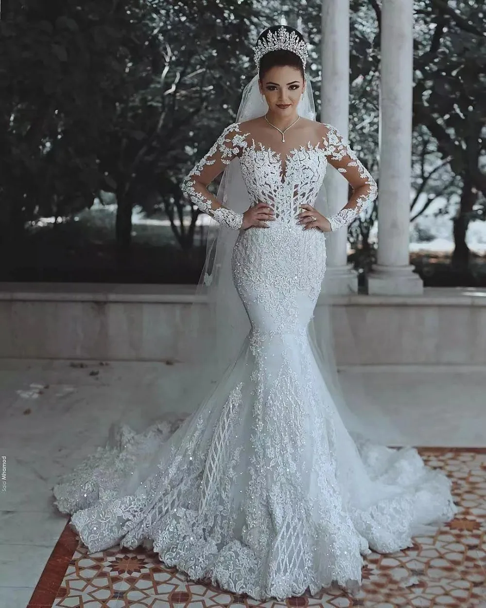 Sexy Mermaid Wedding Dresses Long Sleeves 2022 New Lace Illusion See Through Back Lace Bride Dresses Court Wedding Gowns Luxury
Sexy Mermaid Wedding Dresses Long Sleeves 2022 New Lace Illusion See Through Back Lace Bride Dresses Court Wedding Gowns Luxury