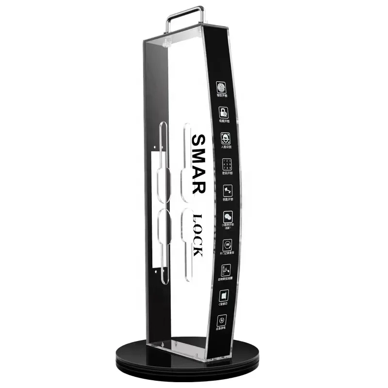 OEM Newest Anti-theft Smart Digital Door Lock Acrylic Display Stand & Rack For Wood/Aluminum Doors With Memory Card