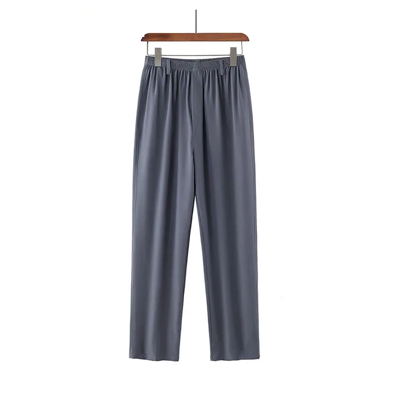 Summer New Men Ice Silk Quick Drying Trousers 2023 Casual Straight High Waist Pants Elastic Waist Solid Breathable Male Trousers
Summer New Men Ice Silk Quick Drying Trousers 2023 Casual Straight High Waist Pants Elastic Waist Solid Breathable Male Trousers