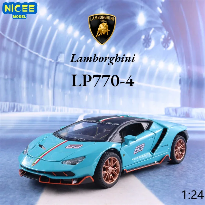 1:24 Lamborghini LP770-4 Sports car Simulation Diecast Metal Alloy Model car Sound Light Pull Back Collection Kids Toy Gift A473
1:24 Lamborghini LP770-4 Sports car Simulation Diecast Metal Alloy Model car Sound Light Pull Back Collection Kids Toy Gift A473