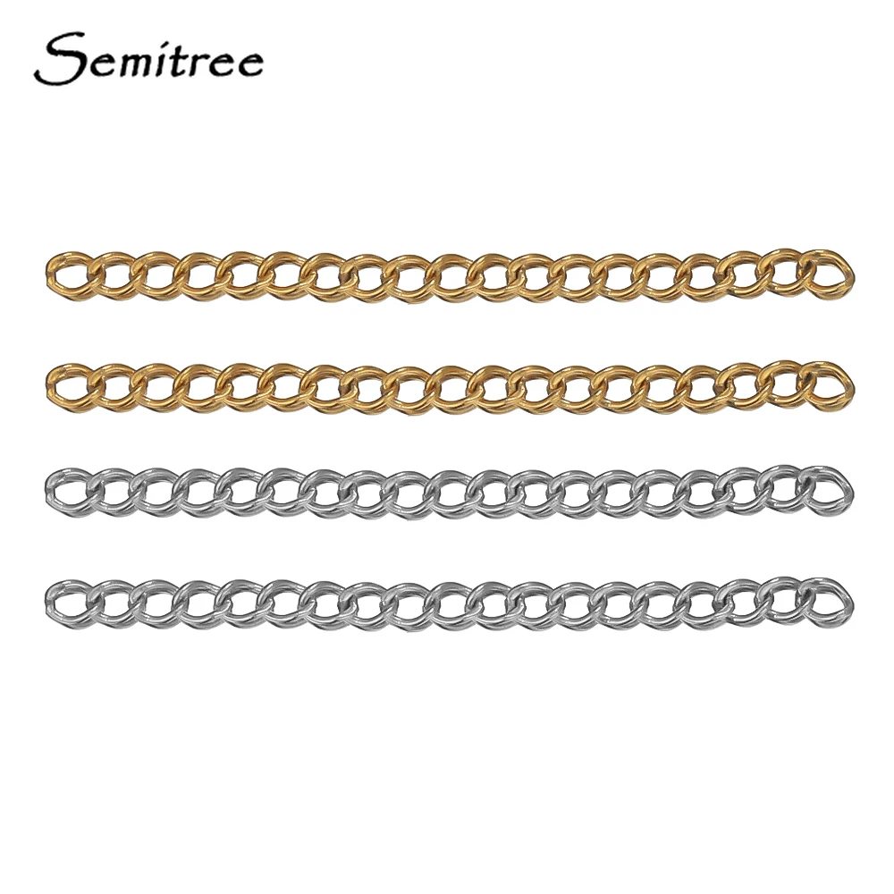 50pcs Stainless Steel 5cm 2 Inch Extension Tail Chains Extended Connector for DIY Jewelry Bracelets Making Necklaces Supplies
50pcs Stainless Steel 5cm 2 Inch Extension Tail Chains Extended Connector for DIY Jewelry Bracelets Making Necklaces Supplies