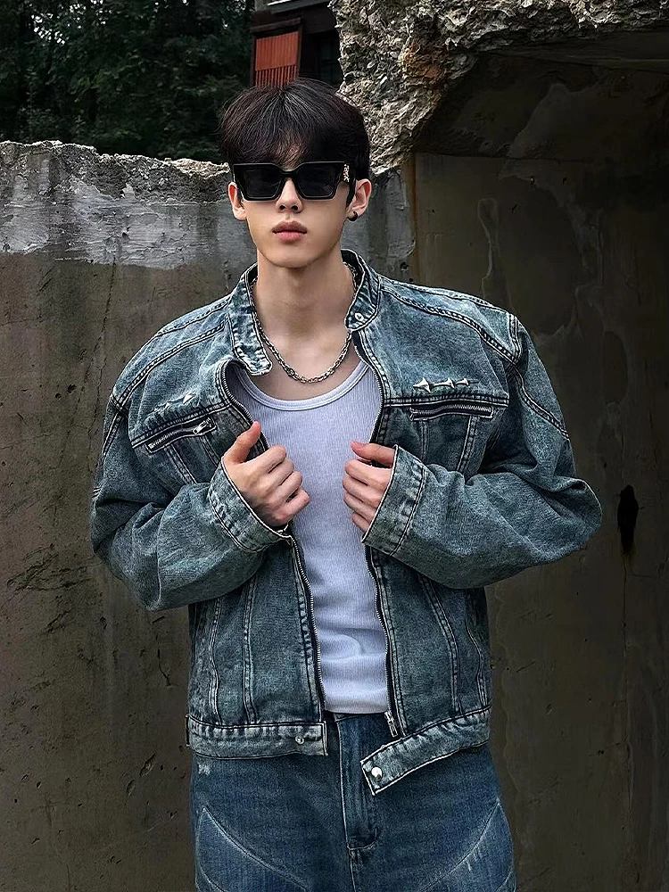 Американская ретро-куртка из денима для мужчин, весна-осень, с утепленными плечами, в стиле рабочей одежды, Cleanfit, джинсовая одежда
Американская ретро-куртка из денима для мужчин, весна-осень, с утепленными плечами, в стиле рабочей одежды, Cleanfit, джинсовая одежда