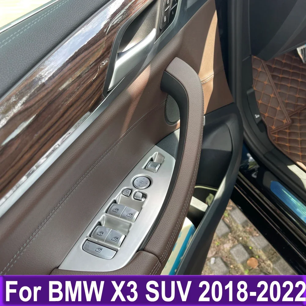 Аксессуары для интерьера для BMW X3 SUV 2018 2019 2020 2021 2022, матовый переключатель стеклоподъемника, отделка панели подлокотника, Стайлинг автомобиля
Аксессуары для интерьера для BMW X3 SUV 2018 2019 2020 2021 2022, матовый переключатель стеклоподъемника, отделка панели подлокотника, Стайлинг автомобиля