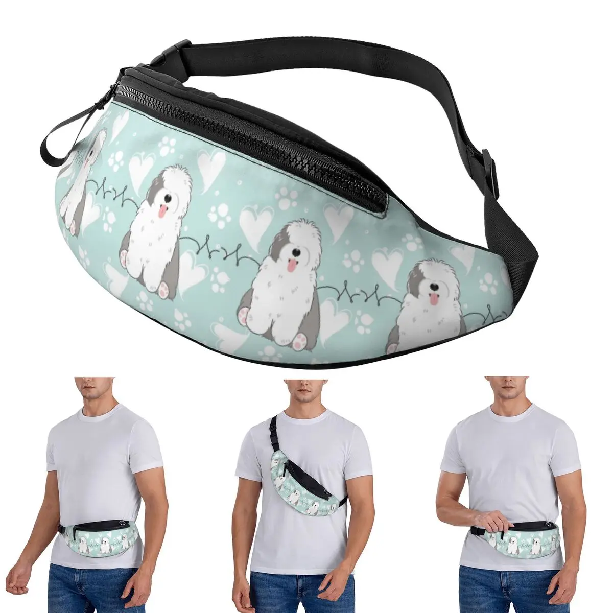 Crossbody Waist Bag Love Old English Sheepdog Men Women Fanny Pack Traveling Running Money Phone Pouch
Crossbody Waist Bag Love Old English Sheepdog Men Women Fanny Pack Traveling Running Money Phone Pouch