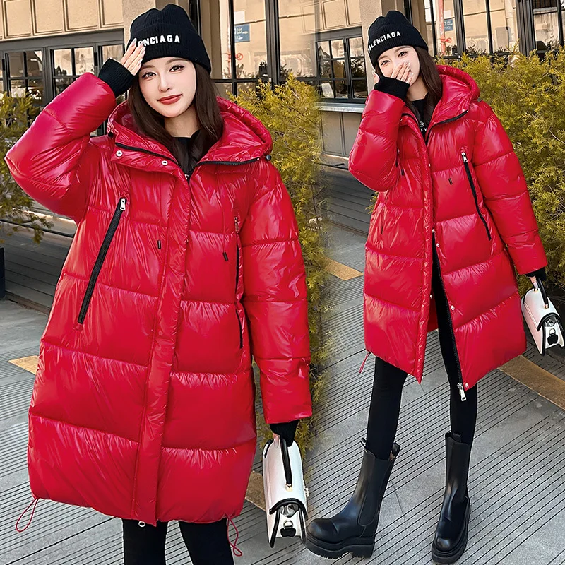 PinkyIsBlack 2025 New Autumn and Winter Cotton Padded Jacket Mid-length Thick Warm Hooded Glossy Puffer Jacket Coat Outwear
PinkyIsBlack 2025 New Autumn and Winter Cotton Padded Jacket Mid-length Thick Warm Hooded Glossy Puffer Jacket Coat Outwear