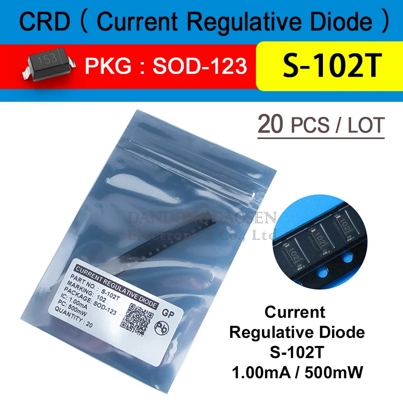 20 шт./лот Crd диоды S-102T 1,0 мА 100 В маркировка 102 Smd Sod-123 регулятор тока диод Бесплатная доставка
20 шт./лот Crd диоды S-102T 1,0 мА 100 В маркировка 102 Smd Sod-123 регулятор тока диод Бесплатная доставка