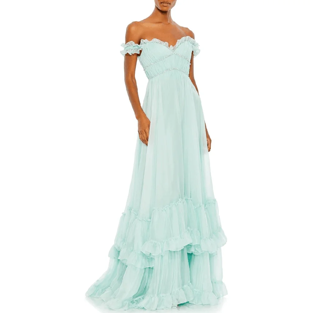 Green Elegant Prom Party Dresses Women Floor Length Off The Shoulder Sleeveless Sweep Train Custome Special Event Girl Clothing
Green Elegant Prom Party Dresses Women Floor Length Off The Shoulder Sleeveless Sweep Train Custome Special Event Girl Clothing
