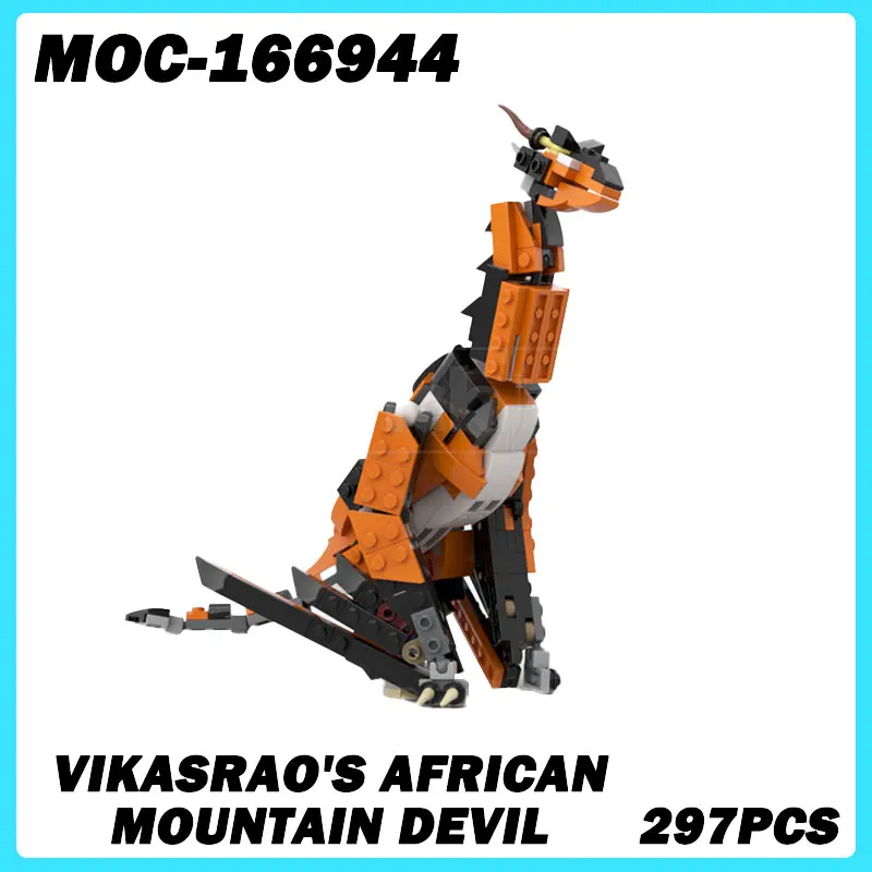 MOC-166944 Animal Series Building Blocks VikasRao's African Mountain Devil DIY Bricks Puzzle Toy Education Children Xmas Gifts
MOC-166944 Animal Series Building Blocks VikasRao's African Mountain Devil DIY Bricks Puzzle Toy Education Children Xmas Gifts