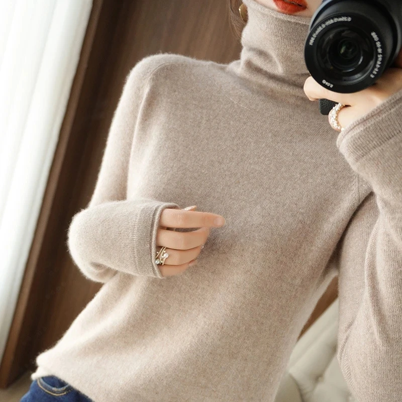 Cashmere Women Sweater Pullover 2023 Autumn Winter Female Jumper Long Sleeve Top Heaps collar Turtleneck Casual Warm Knitted
Cashmere Women Sweater Pullover 2023 Autumn Winter Female Jumper Long Sleeve Top Heaps collar Turtleneck Casual Warm Knitted