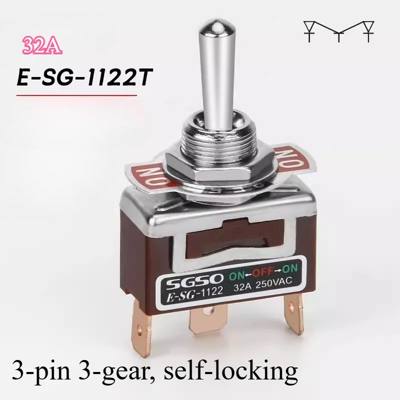 Toggle Switch 1021T/402T/1221T Welding Straight Leg Rocker Lever 1322T/1321/6 Foot 3 Gear 2 Gear Power Toggle Switch 32A 250V AC
Toggle Switch 1021T/402T/1221T Welding Straight Leg Rocker Lever 1322T/1321/6 Foot 3 Gear 2 Gear Power Toggle Switch 32A 250V AC