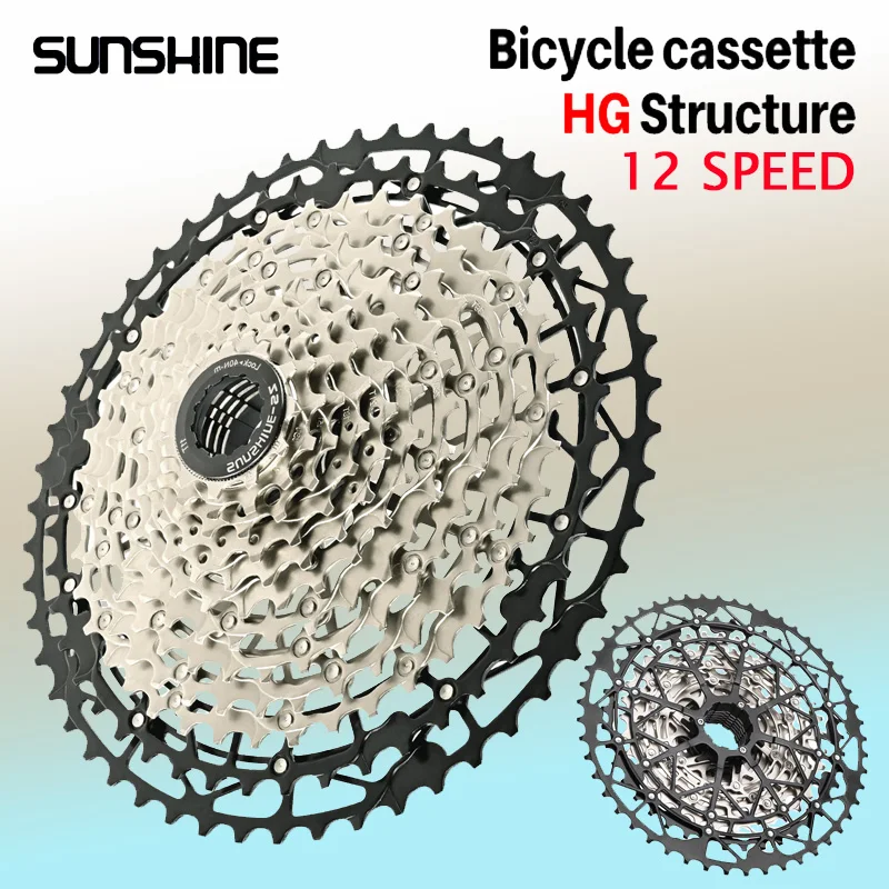 SUNSHINE Mountian Bike 12 присоединенная кассета с маховиком сверхлегкая кассета 11 42T 44T 50T 52T 12 скоростей для кассеты Shimano 12 В hg 
SUNSHINE Mountian Bike 12 присоединенная кассета с маховиком сверхлегкая кассета 11 42T 44T 50T 52T 12 скоростей для кассеты Shimano 12 В hg