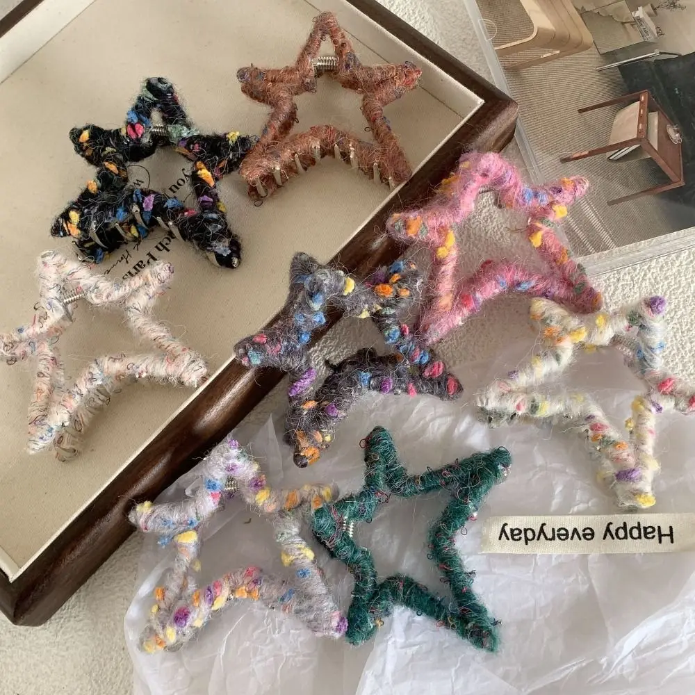Geometric Plush Star Hair Claw Personalized Pentagram Grab Clip Wool Hair Clip Korean Style Barrettes Travel
Geometric Plush Star Hair Claw Personalized Pentagram Grab Clip Wool Hair Clip Korean Style Barrettes Travel