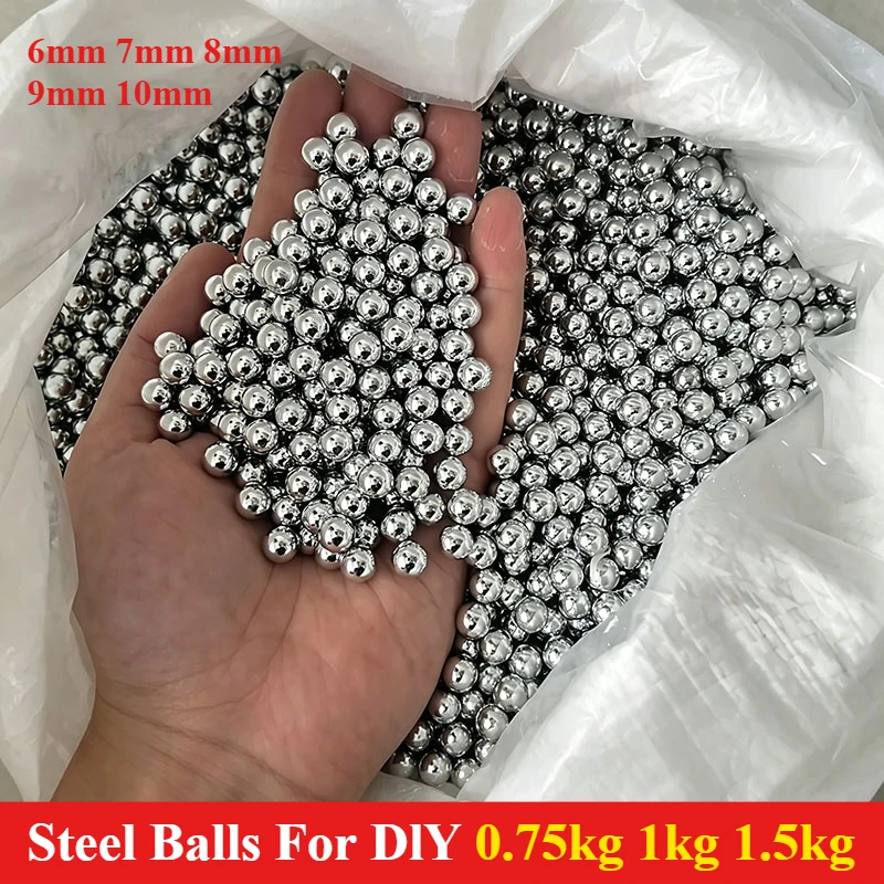 Steel Balls 0.75kg/1kg/1.5kg Diameter 6mm 7mm 8mm 9mm 10mm Solid Carbon Steel Balls High Precision for DIY
Steel Balls 0.75kg/1kg/1.5kg Diameter 6mm 7mm 8mm 9mm 10mm Solid Carbon Steel Balls High Precision for DIY