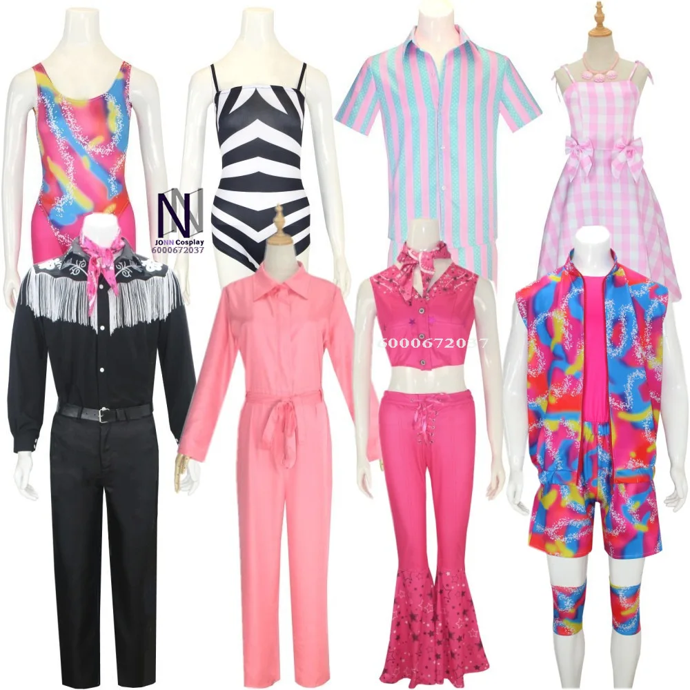 Adult Ken Cosplay Costume from the Movie - Black T-shirt, Pink Scarf, Complete Set for Halloween Carnival, Princess Theme
Adult Ken Cosplay Costume from the Movie - Black T-shirt, Pink Scarf, Complete Set for Halloween Carnival, Princess Theme