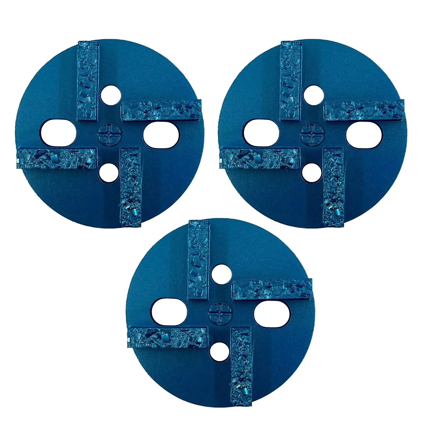 4" Grinding Discs for Cheers and Jiansong Floor Grinders, Set of 3, Wet or Dry, Crushed Chip PCD for Coating Removal
4" Grinding Discs for Cheers and Jiansong Floor Grinders, Set of 3, Wet or Dry, Crushed Chip PCD for Coating Removal
