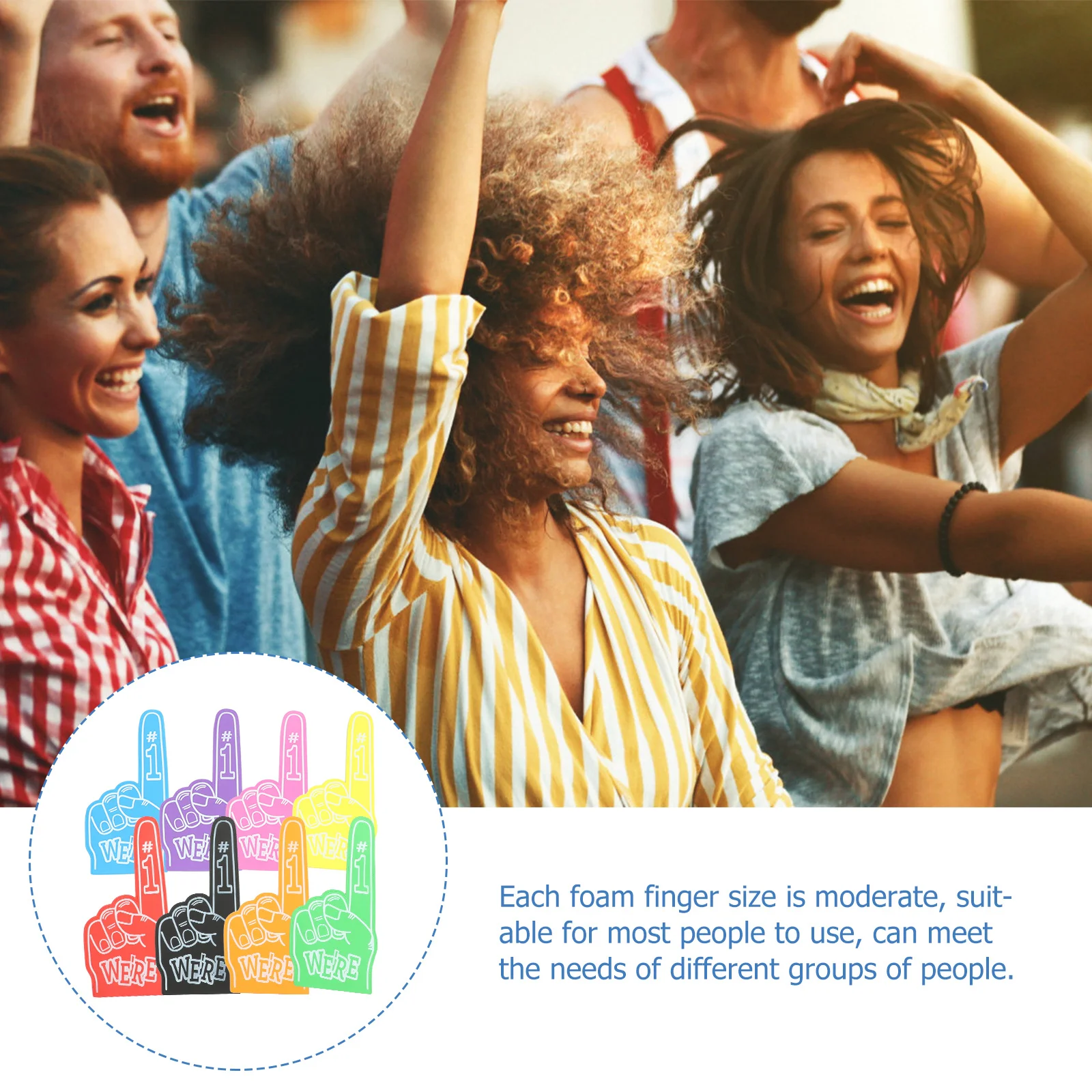 8pcs Finger Giant Eva Foam Hand Sports Cheer Prop Bright Color Cheerleading Props For Sports Party Noise Makers Bulk
8pcs Finger Giant Eva Foam Hand Sports Cheer Prop Bright Color Cheerleading Props For Sports Party Noise Makers Bulk