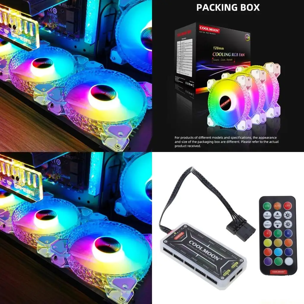 Корпус компьютера Coolmoon Diamond, вентилятор для ПК, регулировка вентилятора охлаждения RGB, бесшумный компьютерный кулер, RGB
Корпус компьютера Coolmoon Diamond, вентилятор для ПК, регулировка вентилятора охлаждения RGB, бесшумный компьютерный кулер, RGB