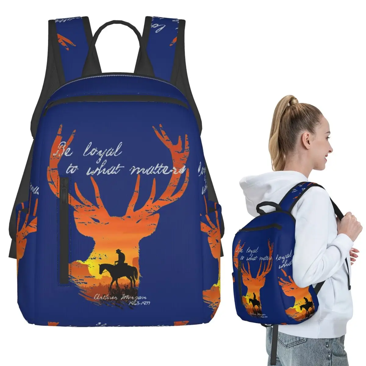 Be Loyal To What Matters Arthur Morgan Backpack Student BookBag Kids School Bag Computer Shoulder Bags Men Women
Be Loyal To What Matters Arthur Morgan Backpack Student BookBag Kids School Bag Computer Shoulder Bags Men Women