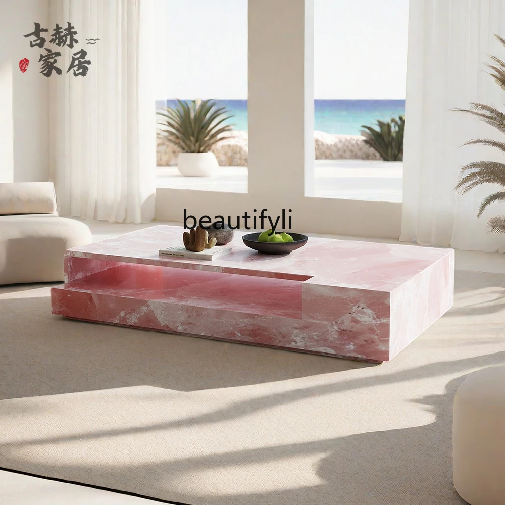Marble luxury stone slate jade personality creative designer rectangular living room coffee table
Marble luxury stone slate jade personality creative designer rectangular living room coffee table