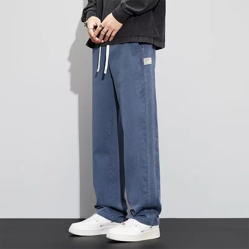 Harajuku Jeans Men Autumn Winter Thick Casual Elastic Fashion Denim Trousers Male Brand Loose Straight Armygreen Pant Large Size
Harajuku Jeans Men Autumn Winter Thick Casual Elastic Fashion Denim Trousers Male Brand Loose Straight Armygreen Pant Large Size