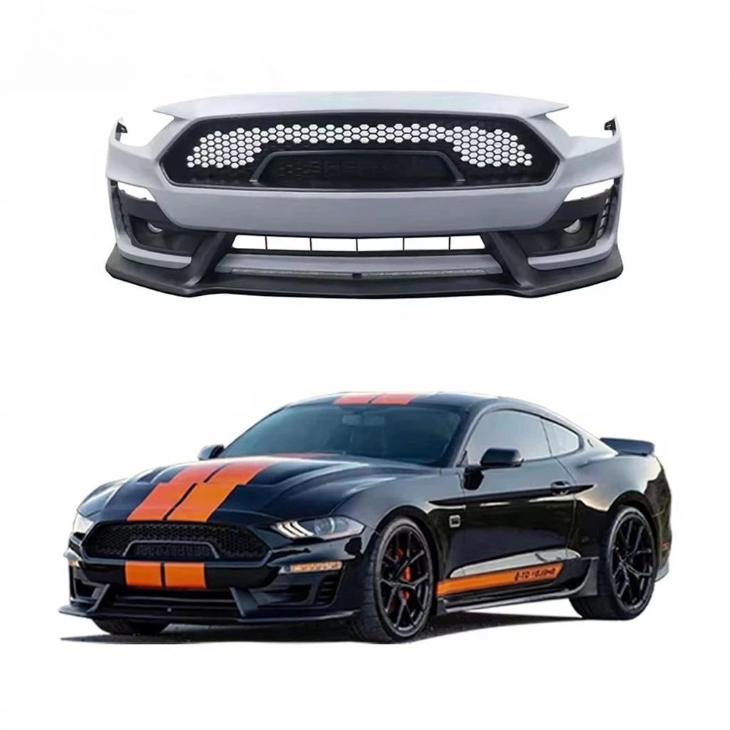 S Style Front Bumper for Ford's Mustang 2018-2021 Conversion With Grille Front Bumper Lip Auto Parts
S Style Front Bumper for Ford's Mustang 2018-2021 Conversion With Grille Front Bumper Lip Auto Parts