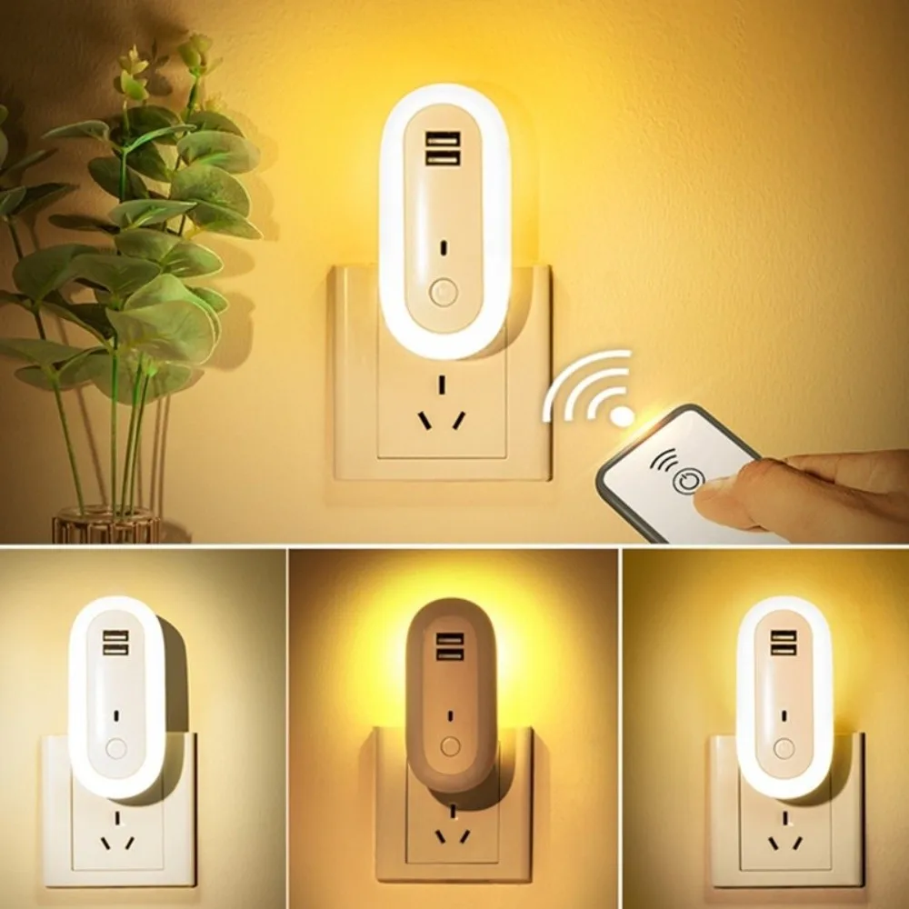 New Dimmable Bedroom Light with Remote Control Plug-in LED Night Lamp Energy Saving Wall-mounted Bedside Lamp
New Dimmable Bedroom Light with Remote Control Plug-in LED Night Lamp Energy Saving Wall-mounted Bedside Lamp