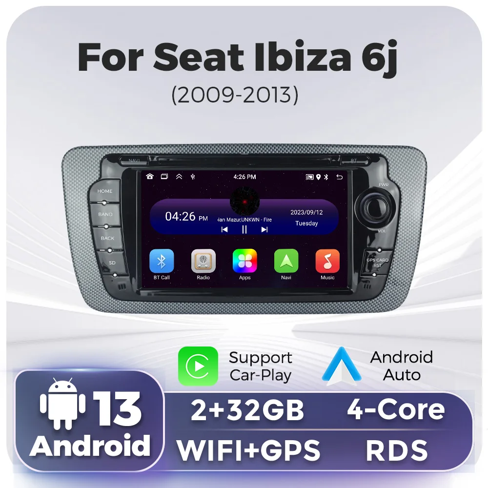 2 Din Car Radio For Seat Ibiza 6j 2009 2010 2012 2013 MK4 FR Multimedia Player CarPlay Android Auto GPS BT WIFI FM RDS Autoradio
2 Din Car Radio For Seat Ibiza 6j 2009 2010 2012 2013 MK4 FR Multimedia Player CarPlay Android Auto GPS BT WIFI FM RDS Autoradio