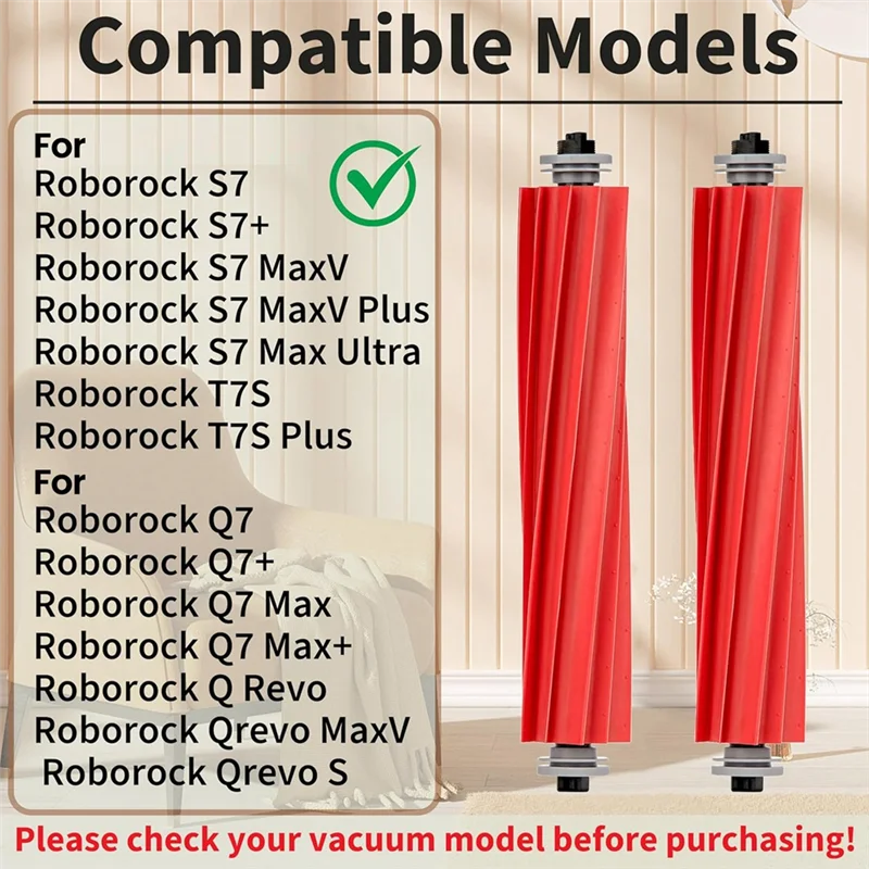 AC39-Roller Brushes For Roborock S7, S7+, S7 Maxv, S7 Maxv Plus, S7 Maxv Ultra, Q7 Q7+ Q7 Max, Q7 Max+ Q Revo Robot Vacuum
AC39-Roller Brushes For Roborock S7, S7+, S7 Maxv, S7 Maxv Plus, S7 Maxv Ultra, Q7 Q7+ Q7 Max, Q7 Max+ Q Revo Robot Vacuum