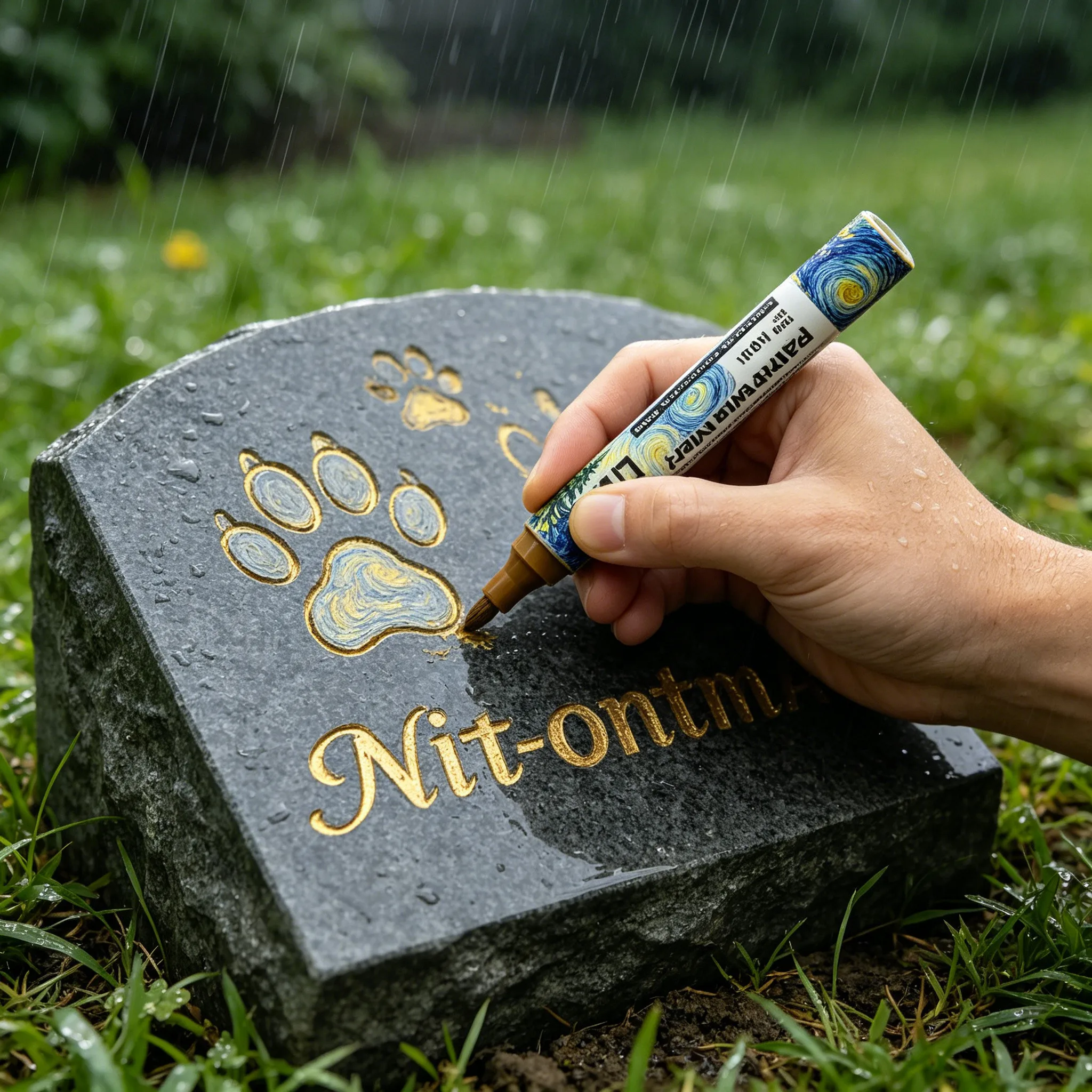 Permanent Waterproof Marker Pen for Grave Stone Repair Restore Faded Tombstone Epitaph Letterings & Carvings BHL1005
Permanent Waterproof Marker Pen for Grave Stone Repair Restore Faded Tombstone Epitaph Letterings & Carvings BHL1005