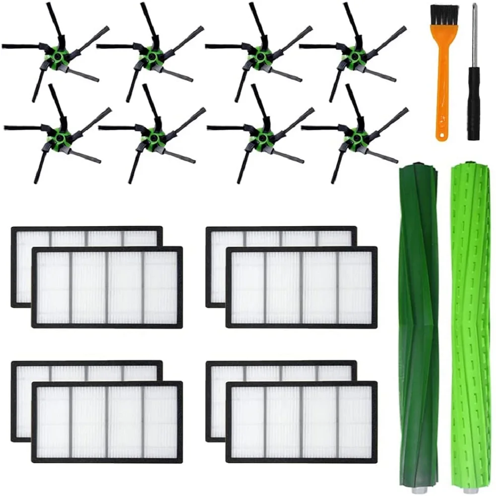 Многоповерхностная резиновая щетка с фильтром, боковая щетка для робота-пылесоса iRobot Roomba s9 (9150) s9 + s9 Plus (9550) S 
Многоповерхностная резиновая щетка с фильтром, боковая щетка для робота-пылесоса iRobot Roomba s9 (9150) s9 + s9 Plus (9550) S