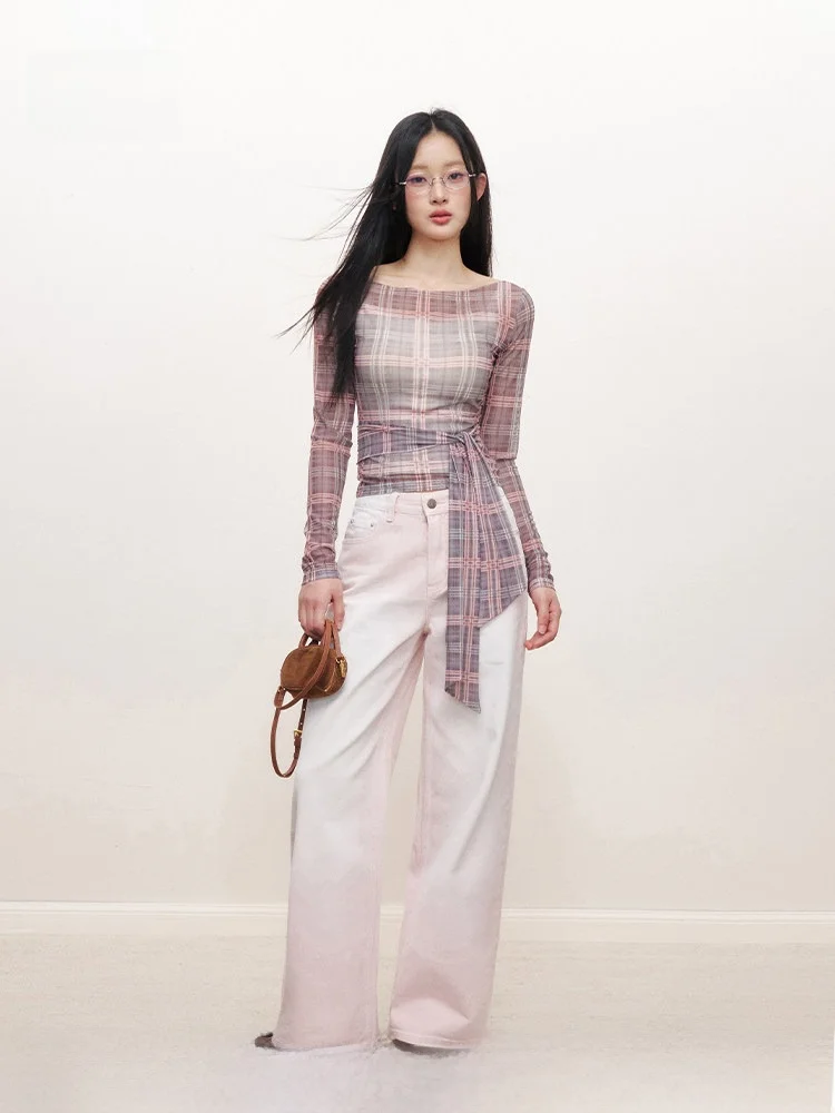 Джинсы Liilou в стиле ретро, прямые, с эффектом спрей-окрашивания, повседневные, с застежкой-молнией на талии, из денима, длинные брюки
Джинсы Liilou в стиле ретро, прямые, с эффектом спрей-окрашивания, повседневные, с застежкой-молнией на талии, из денима, длинные брюки