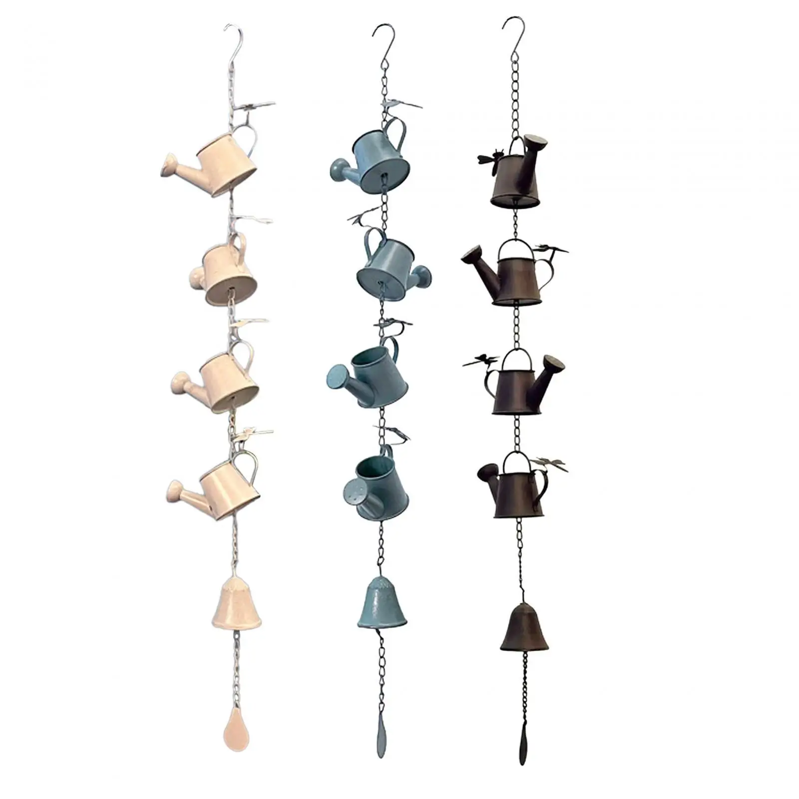 Metal Watering Can with Bell Chime Rain Chain 42inch for Garden Yard Accents
Metal Watering Can with Bell Chime Rain Chain 42inch for Garden Yard Accents