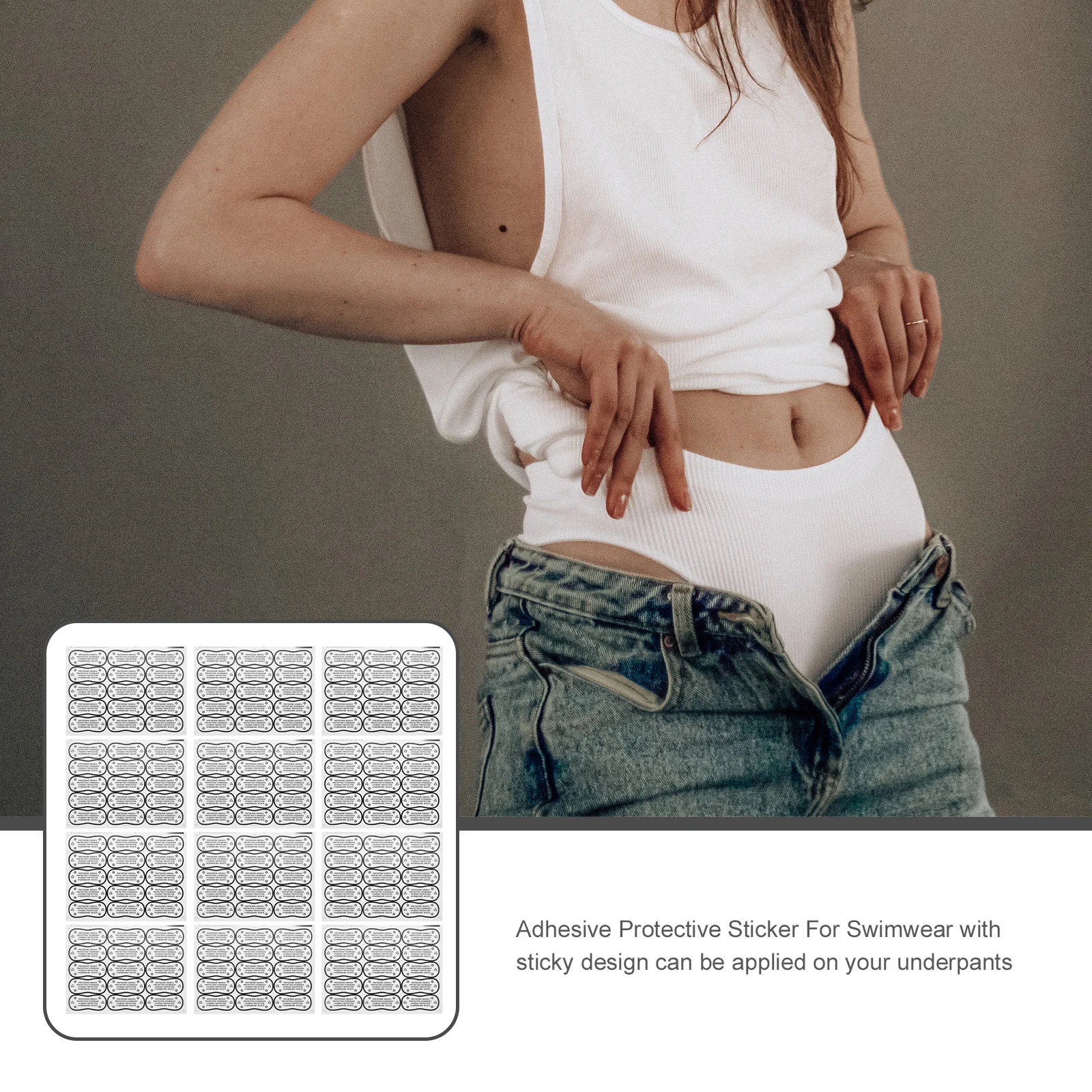 100pcs Bikini Stickers Swimwear Protective Transparent PVC Decal Waterproof Underpants Liner for Women Bathing Suits
100pcs Bikini Stickers Swimwear Protective Transparent PVC Decal Waterproof Underpants Liner for Women Bathing Suits