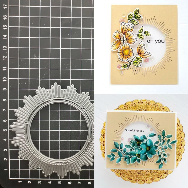 Metal Cutting Dies Sunshine Burst Frame Scrapbooking Craft Die Cut DIY Album Card Making Home Party Decoration
Metal Cutting Dies Sunshine Burst Frame Scrapbooking Craft Die Cut DIY Album Card Making Home Party Decoration
