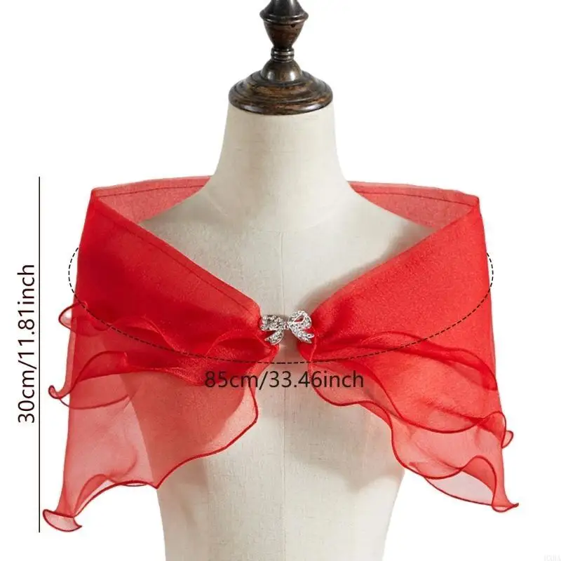 HXBA Elegant Bridal Sheer Shawl 3-Layer Shoulder Capelet for Wedding Dress Coverage
HXBA Elegant Bridal Sheer Shawl 3-Layer Shoulder Capelet for Wedding Dress Coverage