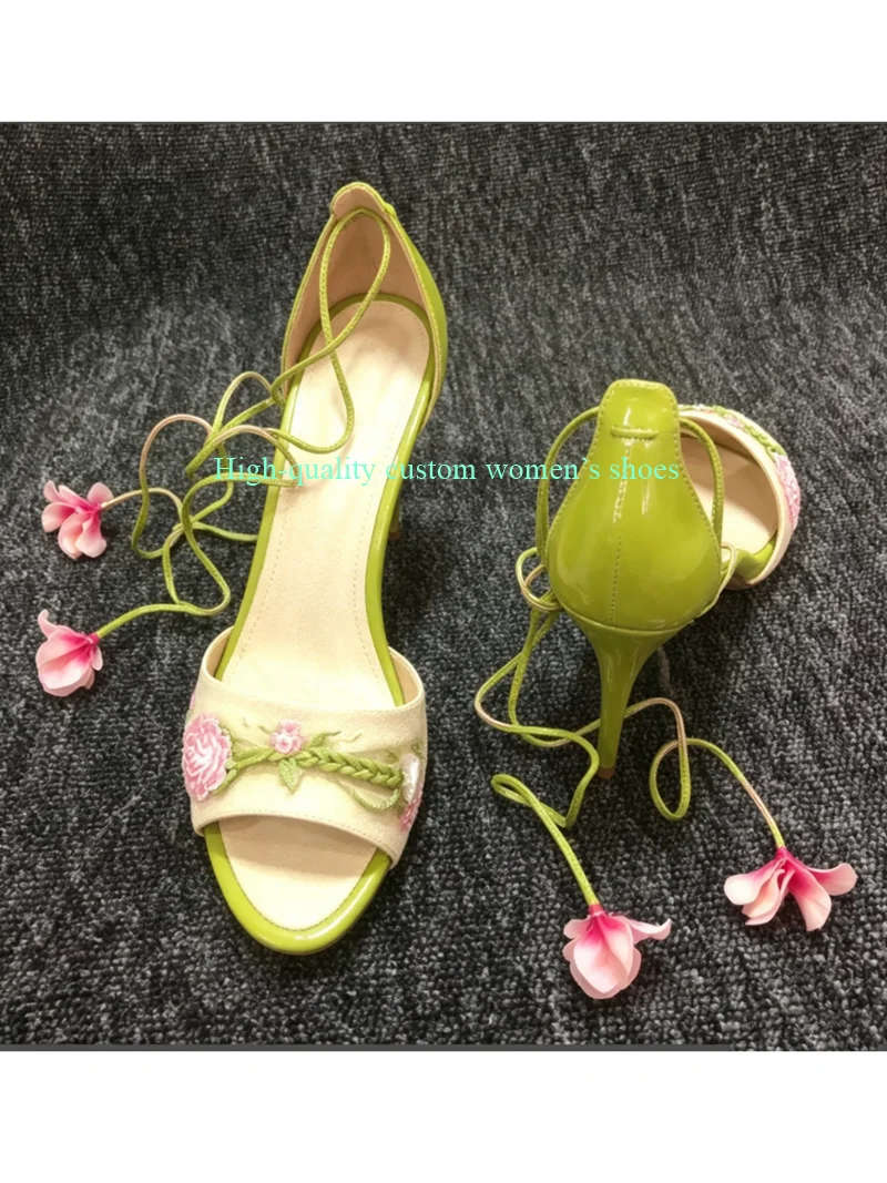 Head Toe Lnstep Band Pink Flowers Matching Green Leaves Decorative Yellow Women's Shoes Stilettos Shallow Luxury High Heels
Head Toe Lnstep Band Pink Flowers Matching Green Leaves Decorative Yellow Women's Shoes Stilettos Shallow Luxury High Heels