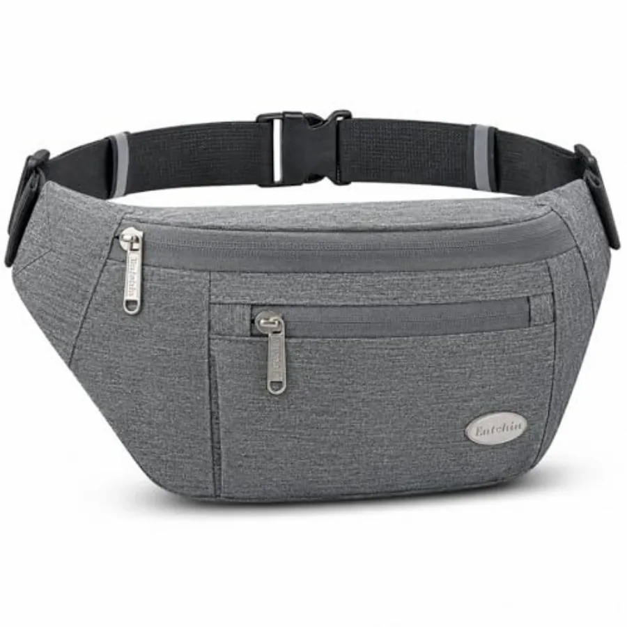 Crossbody Fanny Pack for Men Women, Water Resistant Waist Bag with 4 Zipper Pockets, Adjustable Belt Bag for Travel, Walking, R
Crossbody Fanny Pack for Men Women, Water Resistant Waist Bag with 4 Zipper Pockets, Adjustable Belt Bag for Travel, Walking, R
